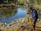 Setting up the total station
