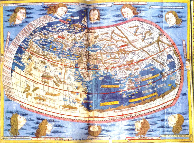 buddhist map of flat earth