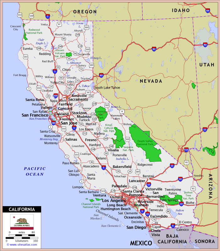Map of CA