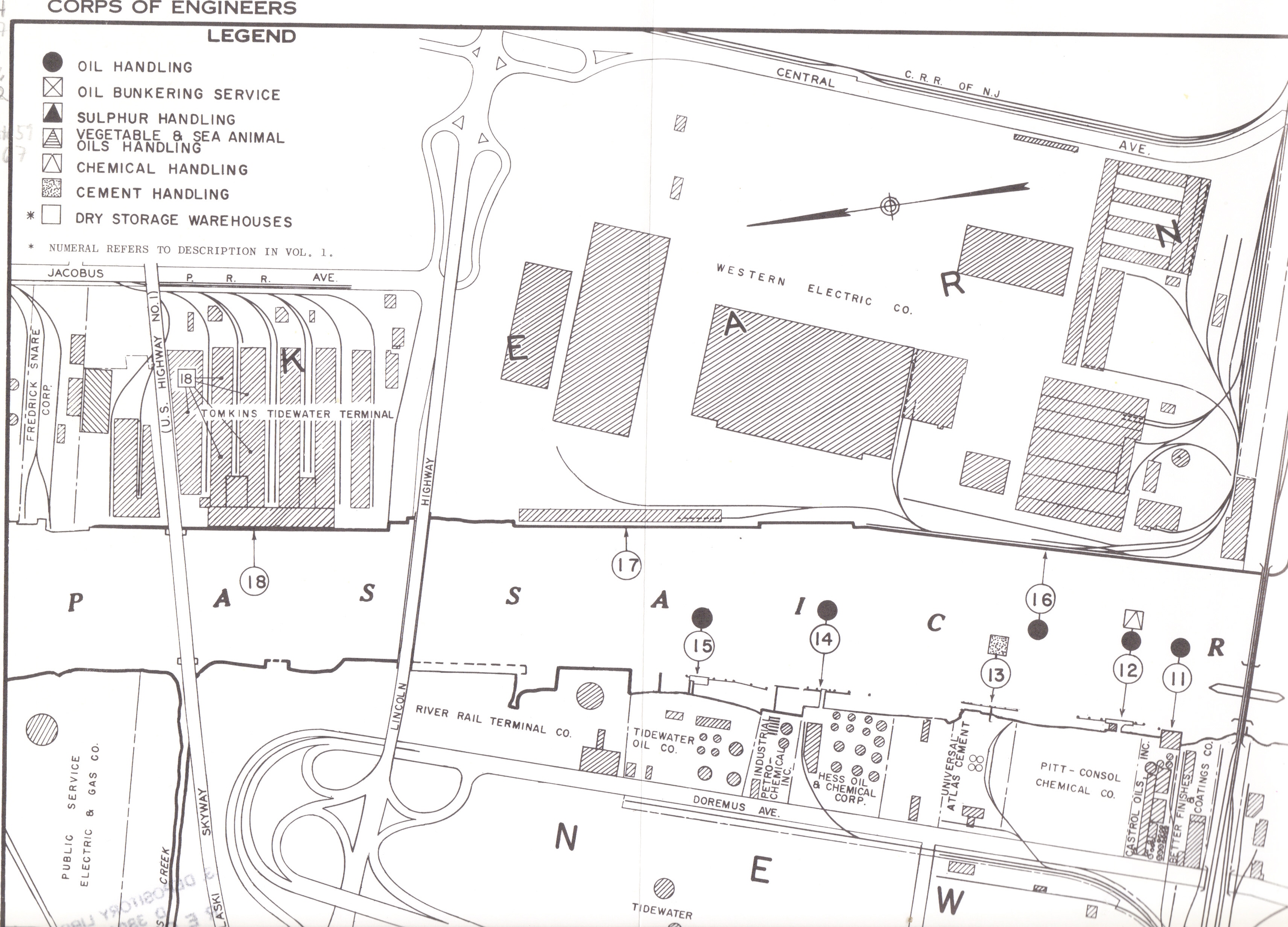 1965 Maps of the Passaic River at Harrison Reach and Point-no-Point ...